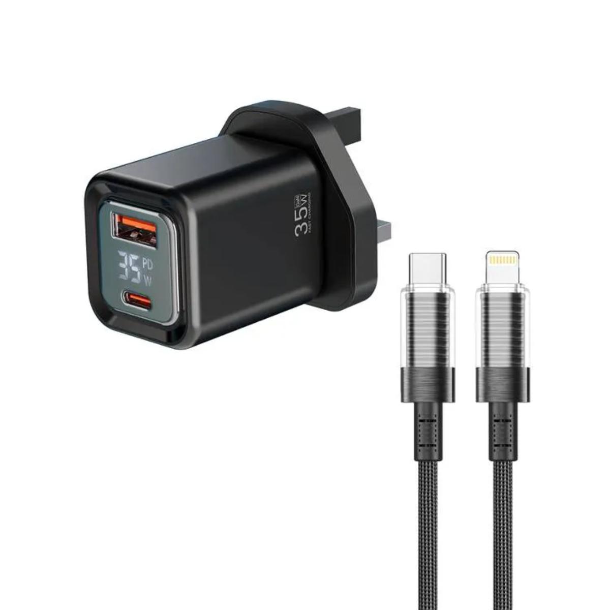Porodo Dual-Port | Digital Display Quick Charger