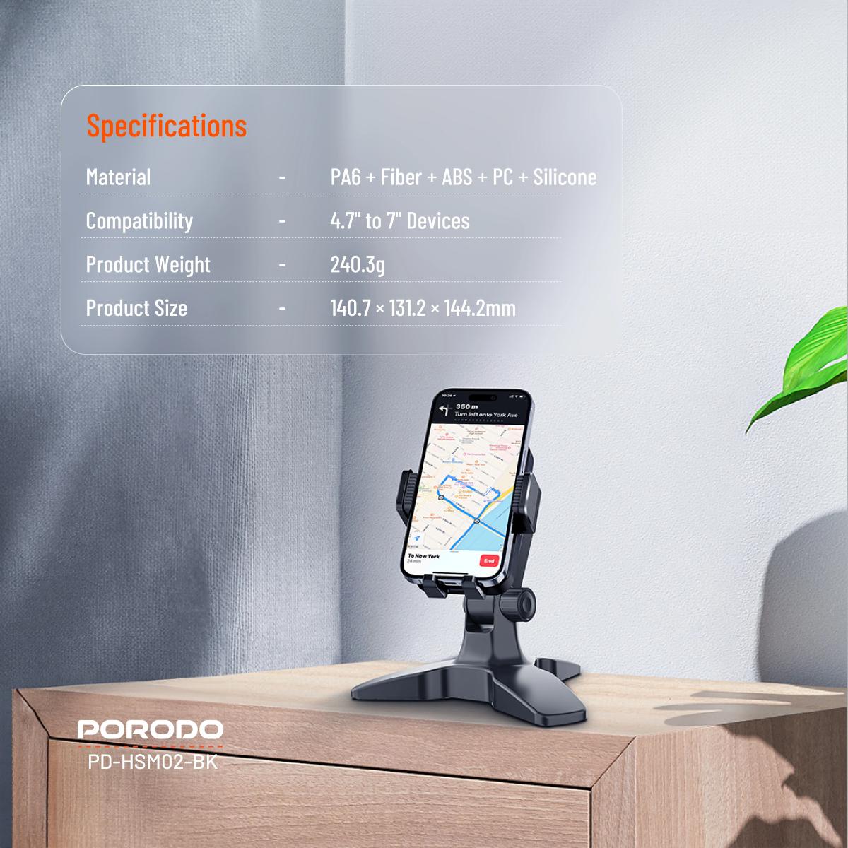 Porodo Multi-Angle Desk Phone Holder