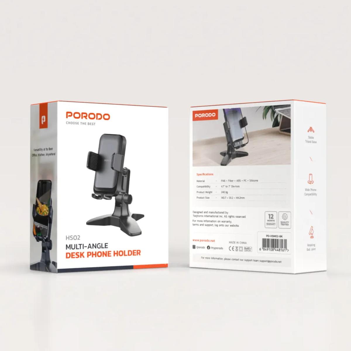 Porodo Multi-Angle Desk Phone Holder