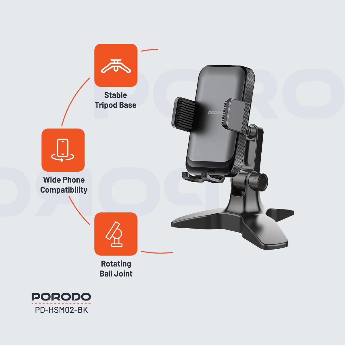 Porodo Multi-Angle Desk Phone Holder