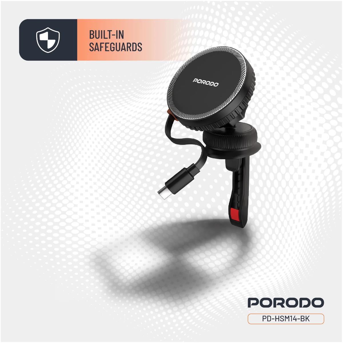 Porodo HS14 Magsafe Charger Retractable Type-C