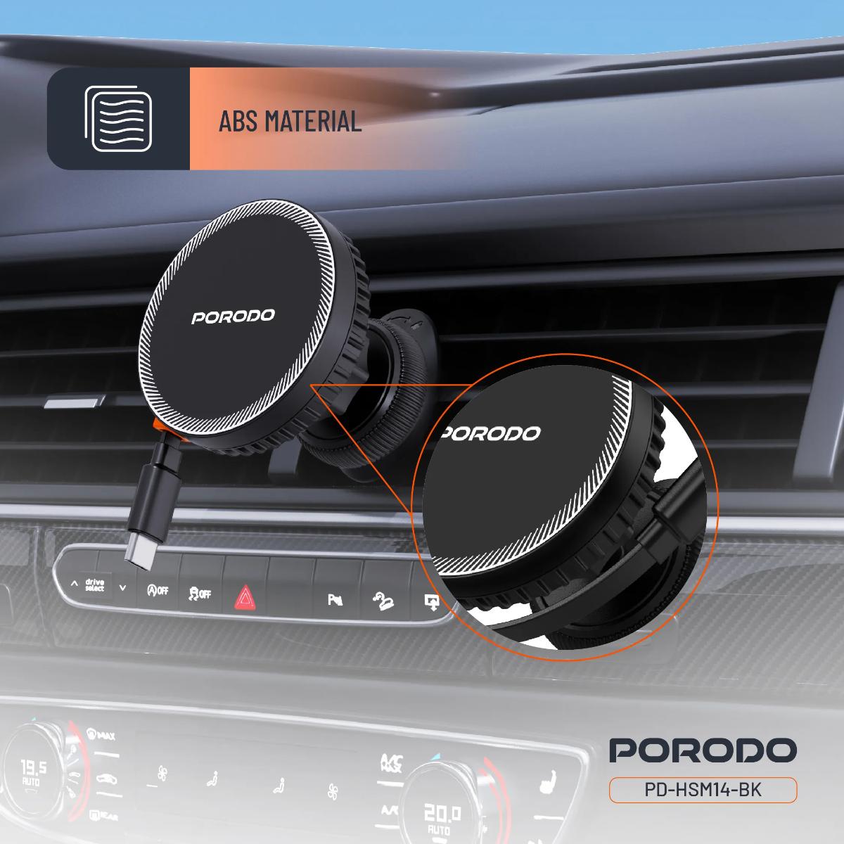Porodo HS14 Magsafe Charger Retractable Type-C