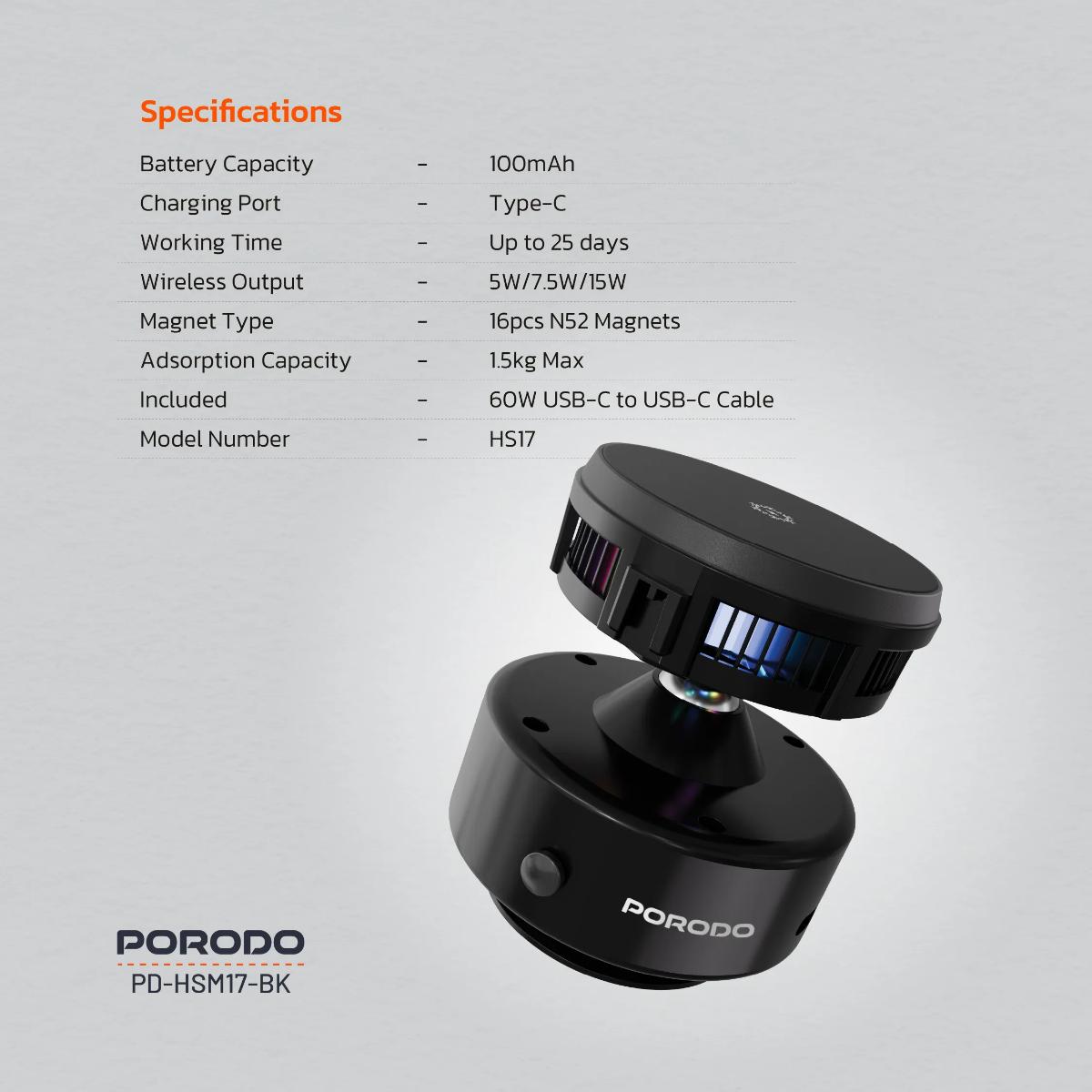 Porodo Vacuseal Magsafe Charging & Cooling