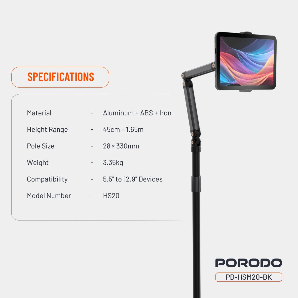 Porodo Phone & Tablet Floor Stand