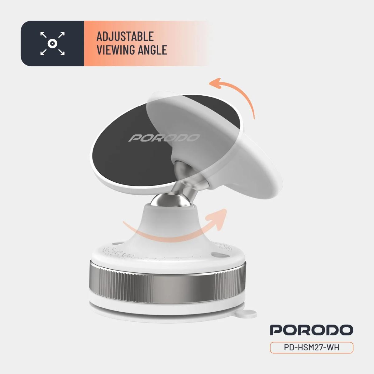 Porodo Vacuseal Smart Suction Magnetic Phone Mount