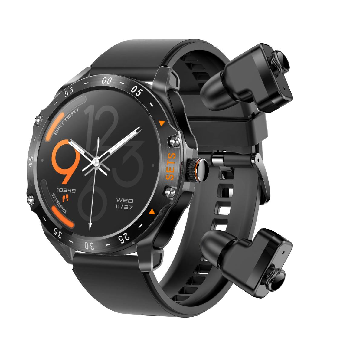 Porodo Hype Smartwatch With Earbuds