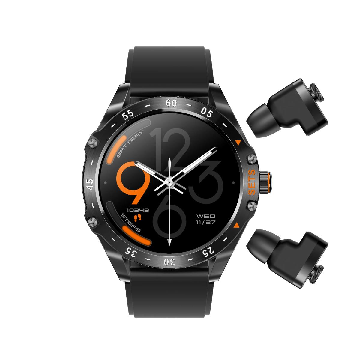 Porodo Hype Smartwatch With Earbuds