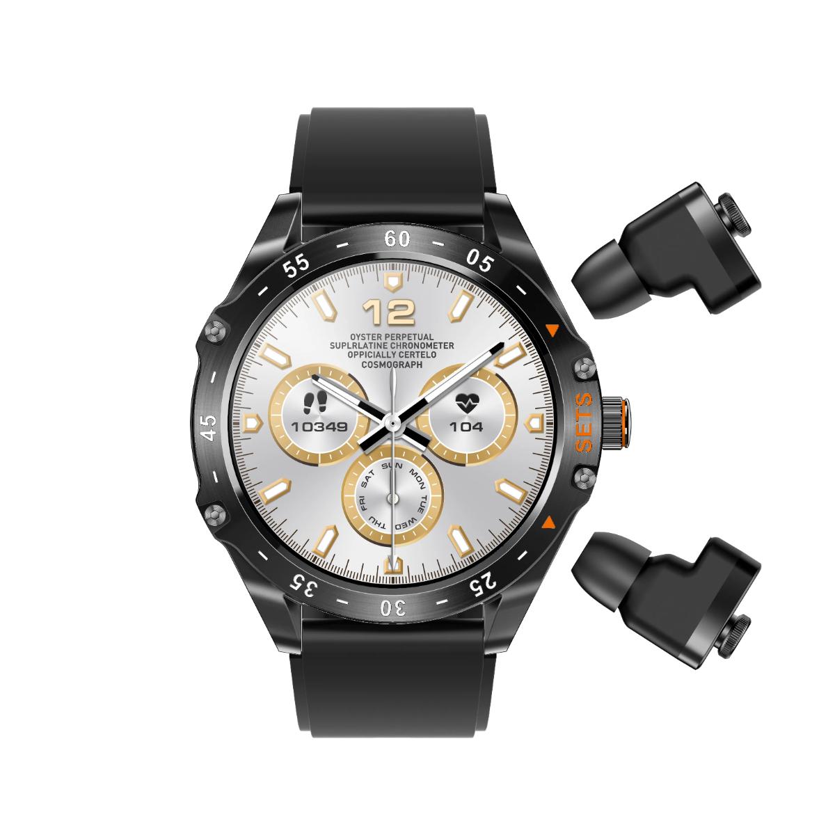 Porodo Hype Smartwatch With Earbuds