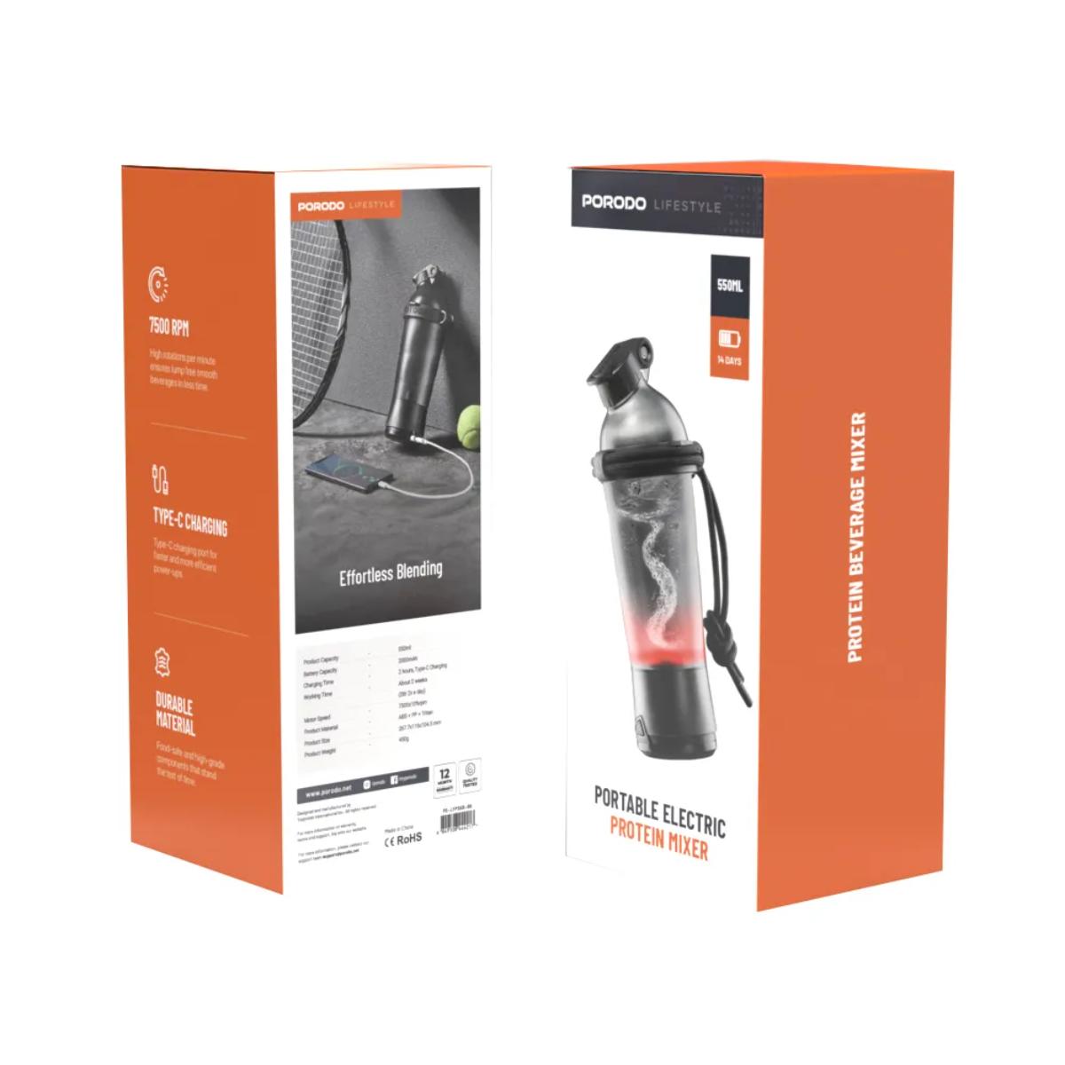 Porodo Lifestyle Portable Electric Protein Mixer