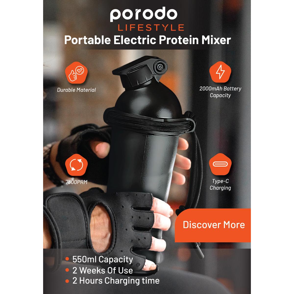 Porodo Lifestyle Portable Electric Protein Mixer