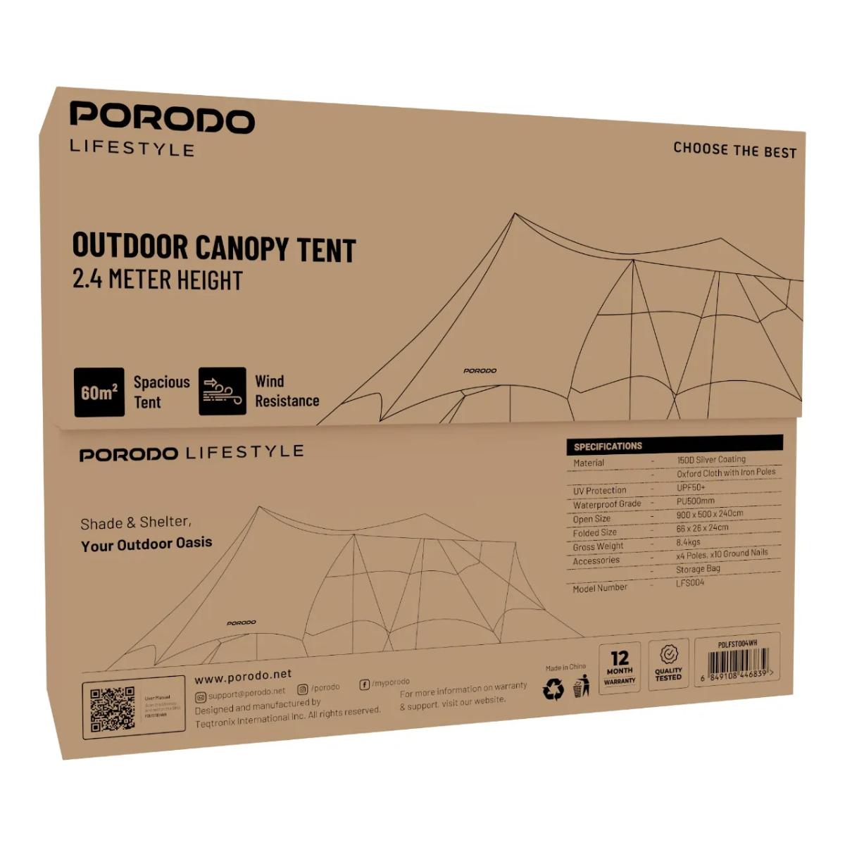 Porodo Lifestyle Outdoor Canopy Tent