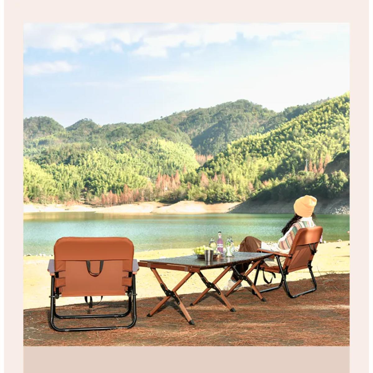 Porodo Lifestyle Outdoor Folding Cushioned Chair