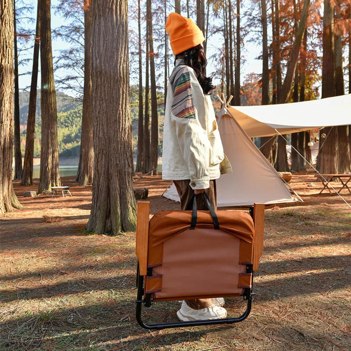 Porodo Lifestyle Outdoor Folding Cushioned Chair