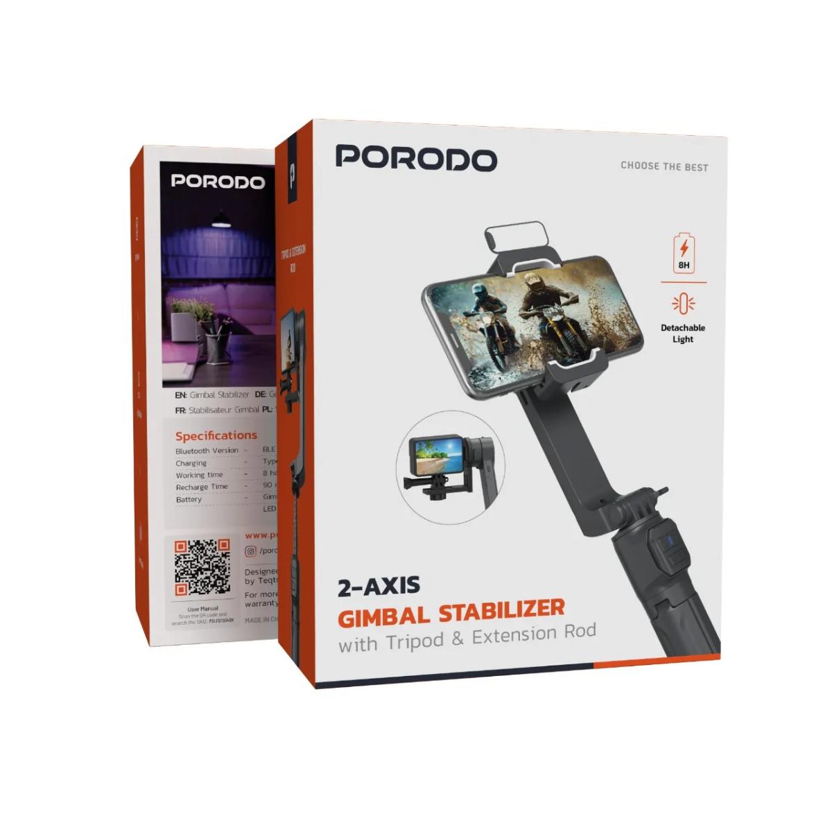Porodo 2-Axis Gimbal Stablizer