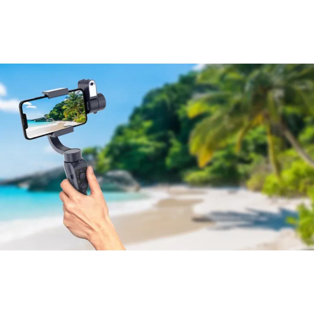 Porodo 3-Axis | Ai Tracker & Light Gimbal stabilizer