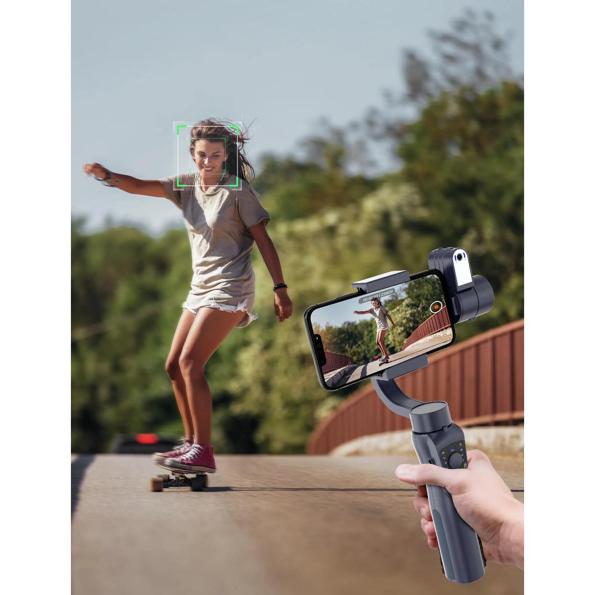 Porodo 3-Axis | Ai Tracker & Light Gimbal stabilizer