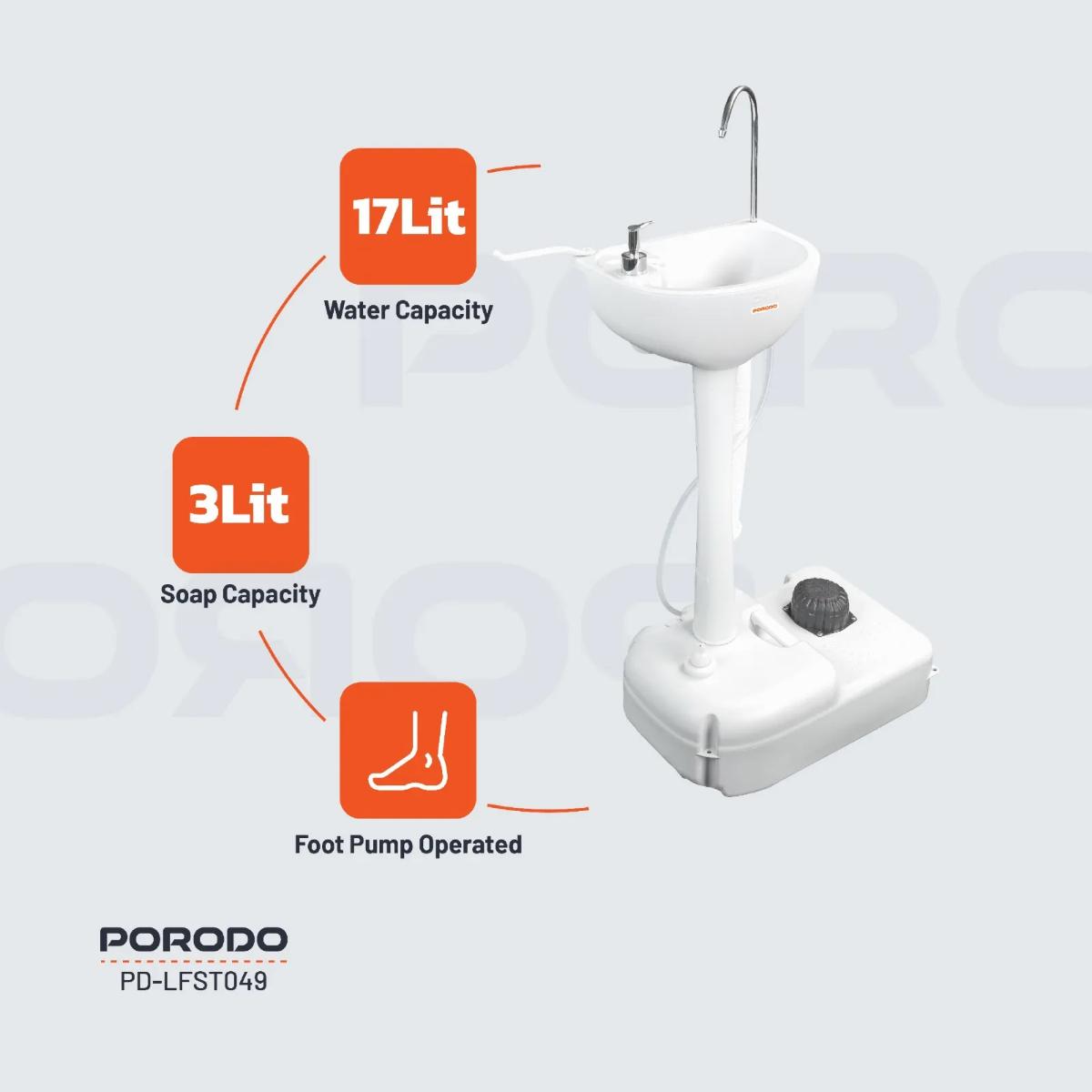 Porodo  Portable Handwash Station