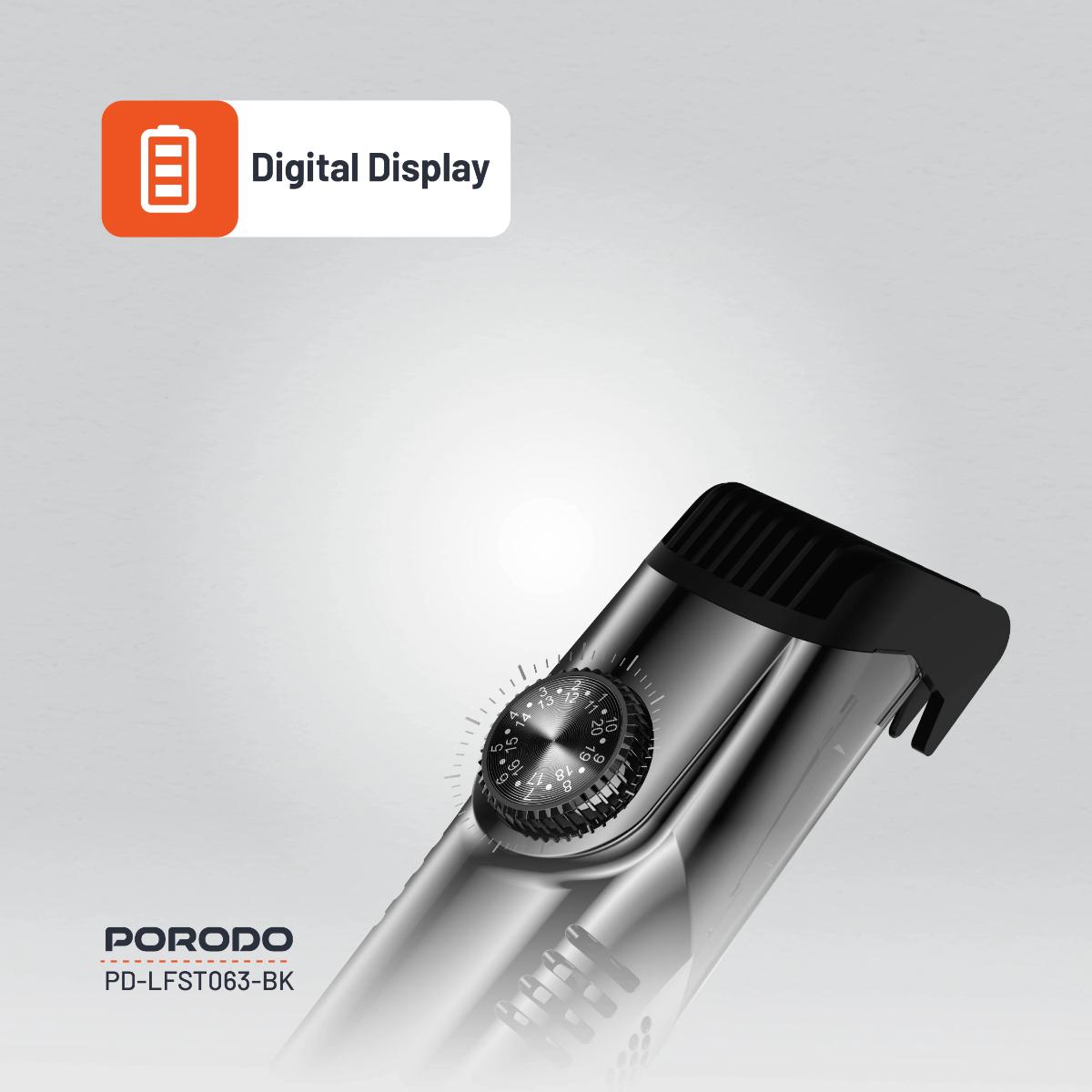 Porodo Lifestyle Air Suction Beard & Body Trimmer