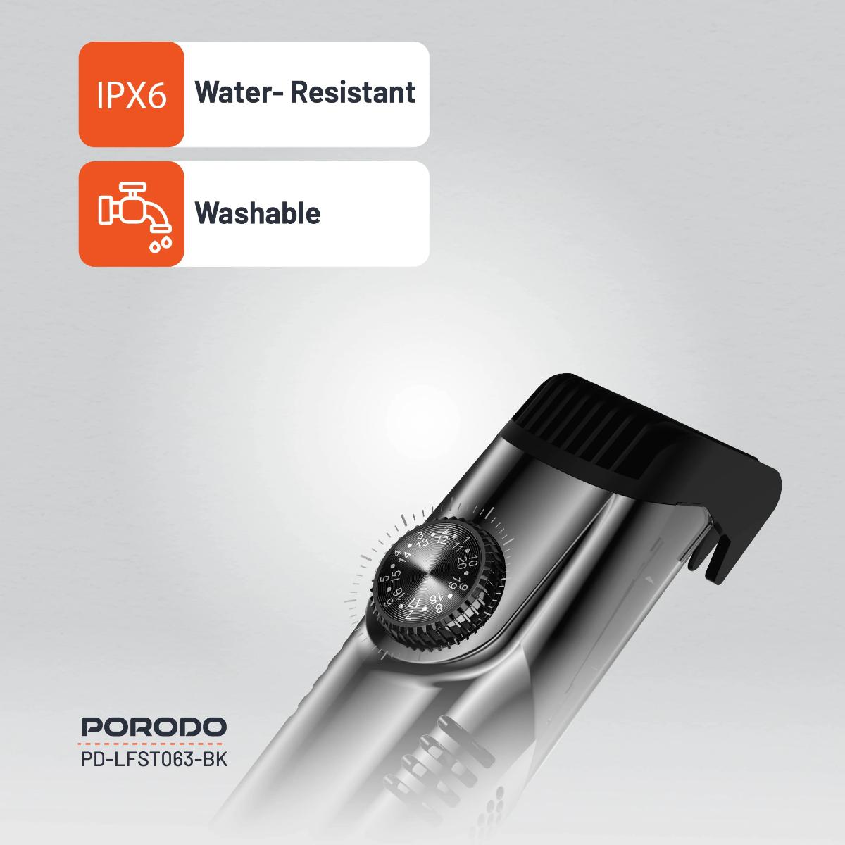 Porodo Lifestyle Air Suction Beard & Body Trimmer