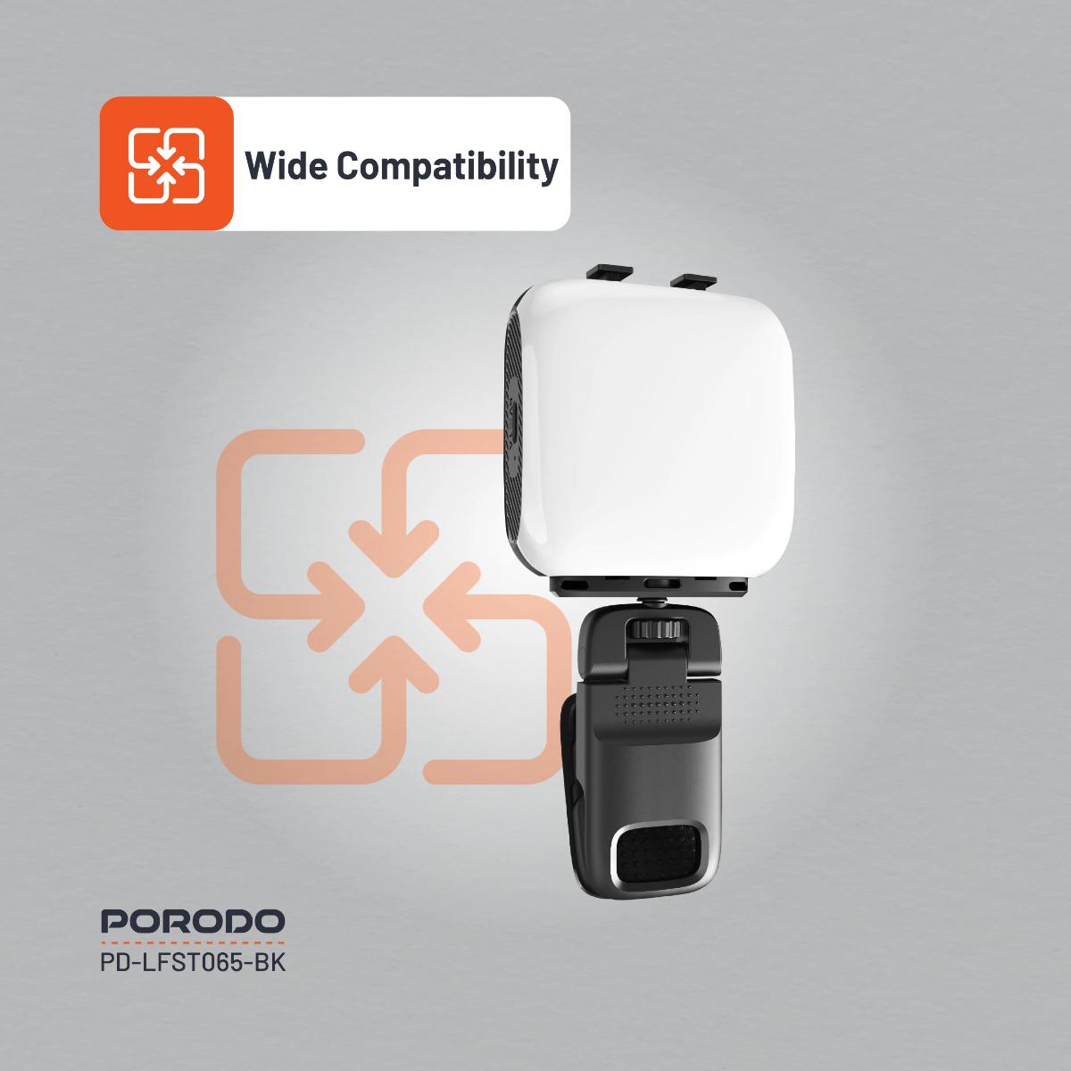 Porodo Lifestyle Clip-On Fill Light