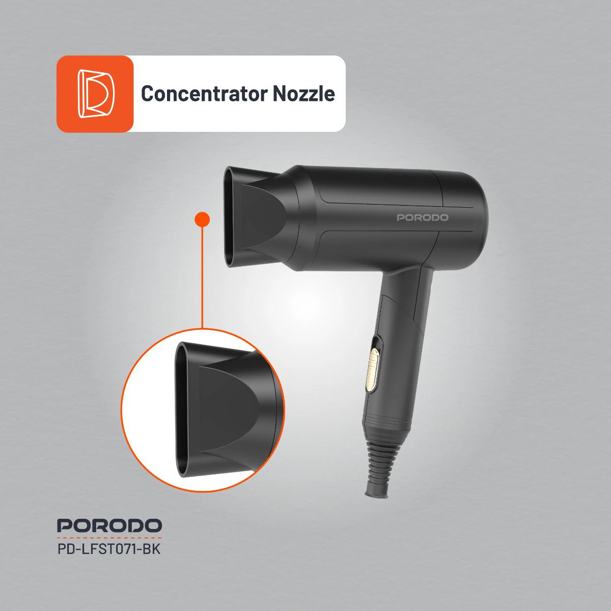 Porodo Lifestyle 1200W Foldable Hair Dryer