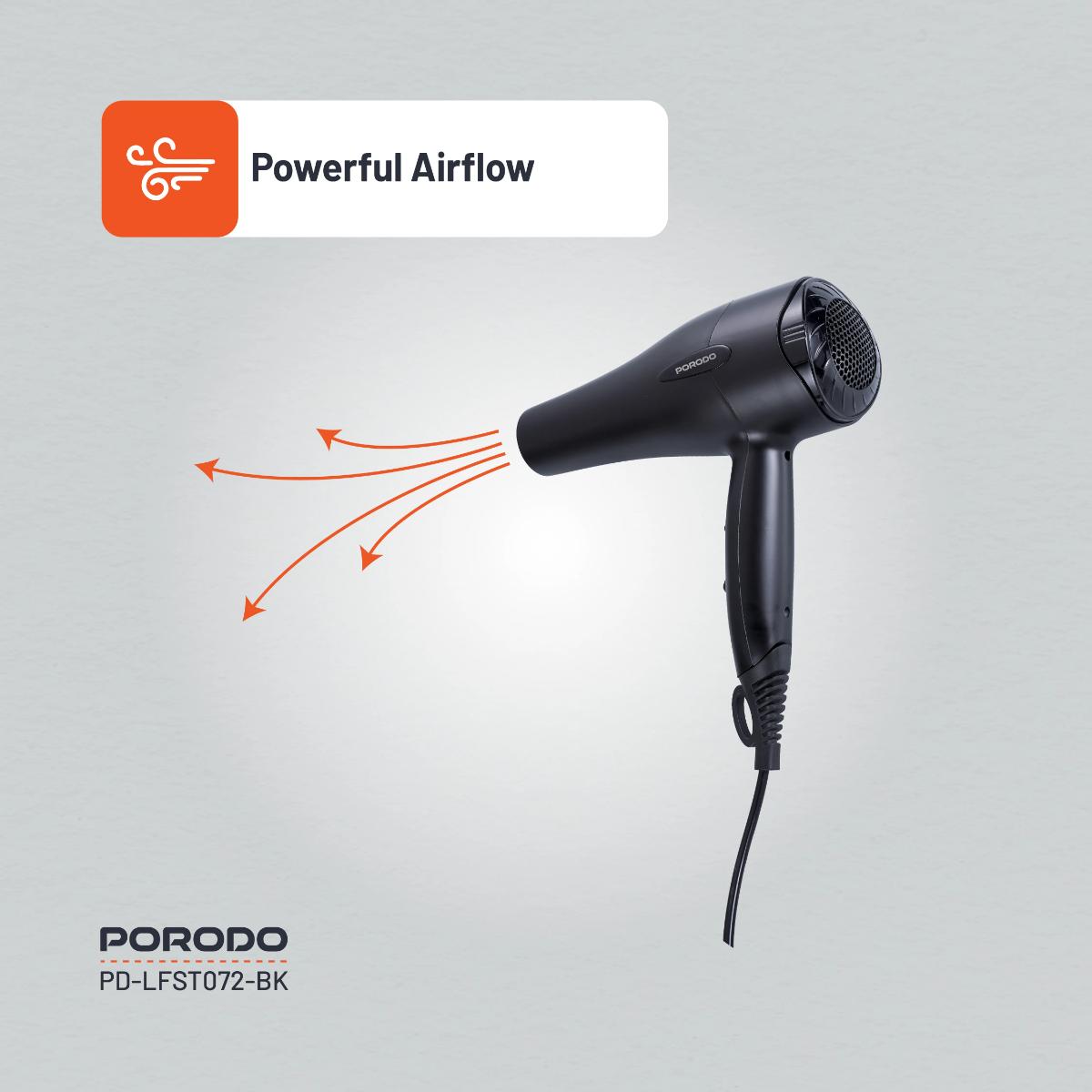 Porodo Lifestyle 1200W Hair Dryer