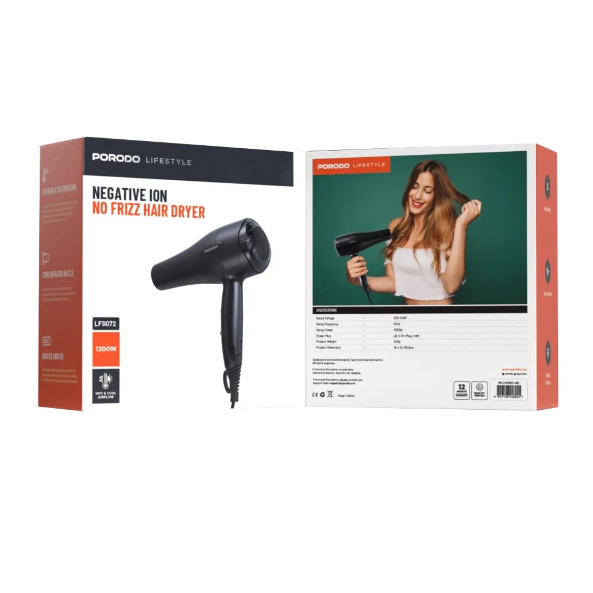 Porodo Lifestyle 1200W Hair Dryer