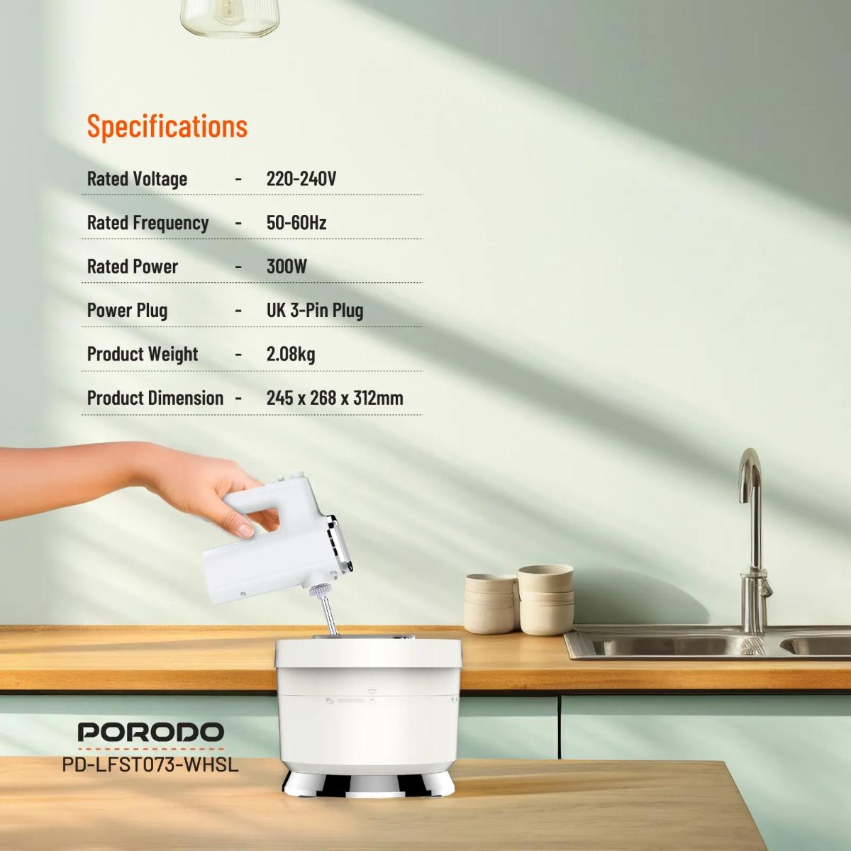 Porodo Lifestyle Spill-Proof Dual Mode Mixer