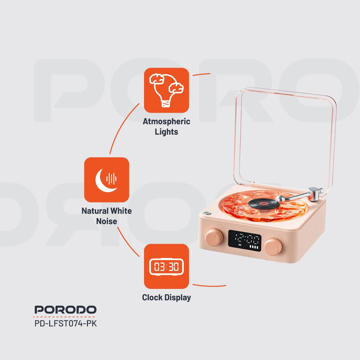 Porodo Lifestyle White Noise Portable Speaker