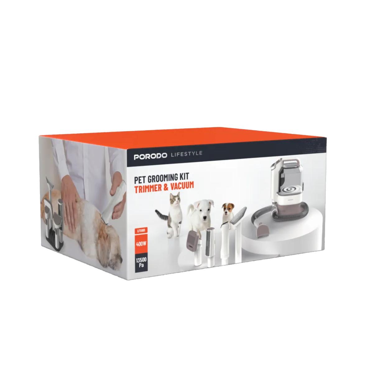 Porodo  Pet Grooming Kit Trimmer & Vacuum