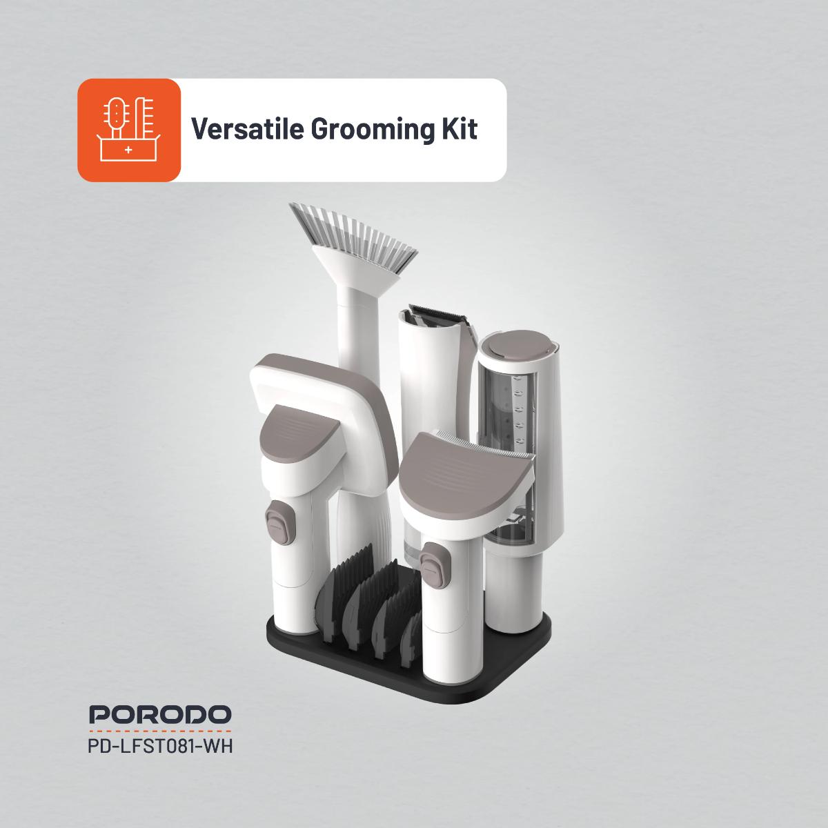 Porodo  Pet Grooming Kit Trimmer & Vacuum