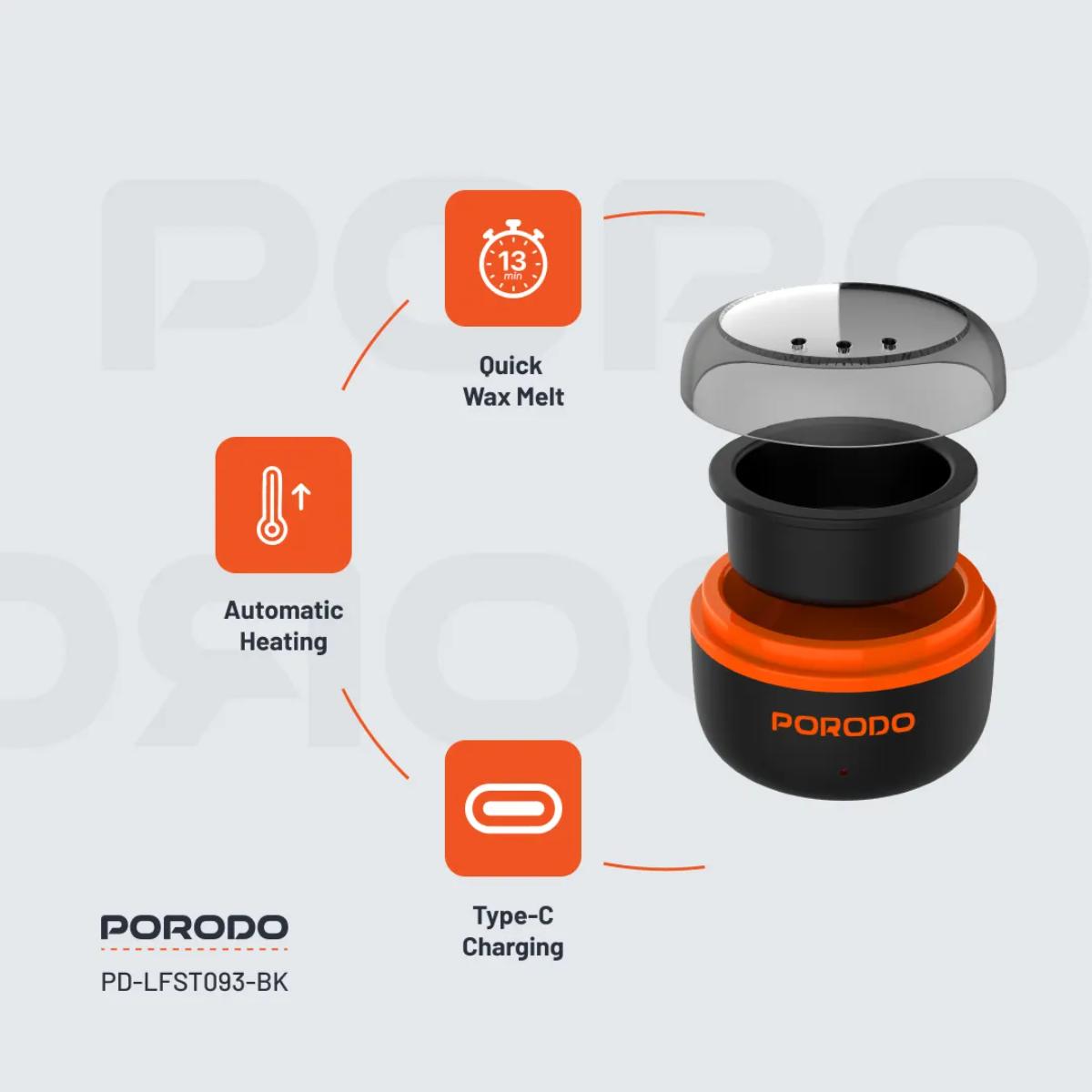 Porodo Lifestyle  Wax Warming Hair Removal Kit
