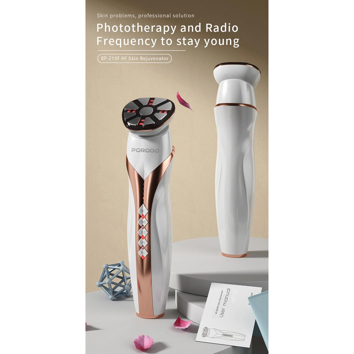 Porodo Lifestyle 4-in-1 RF & EMS Facial Rejuvenation Device