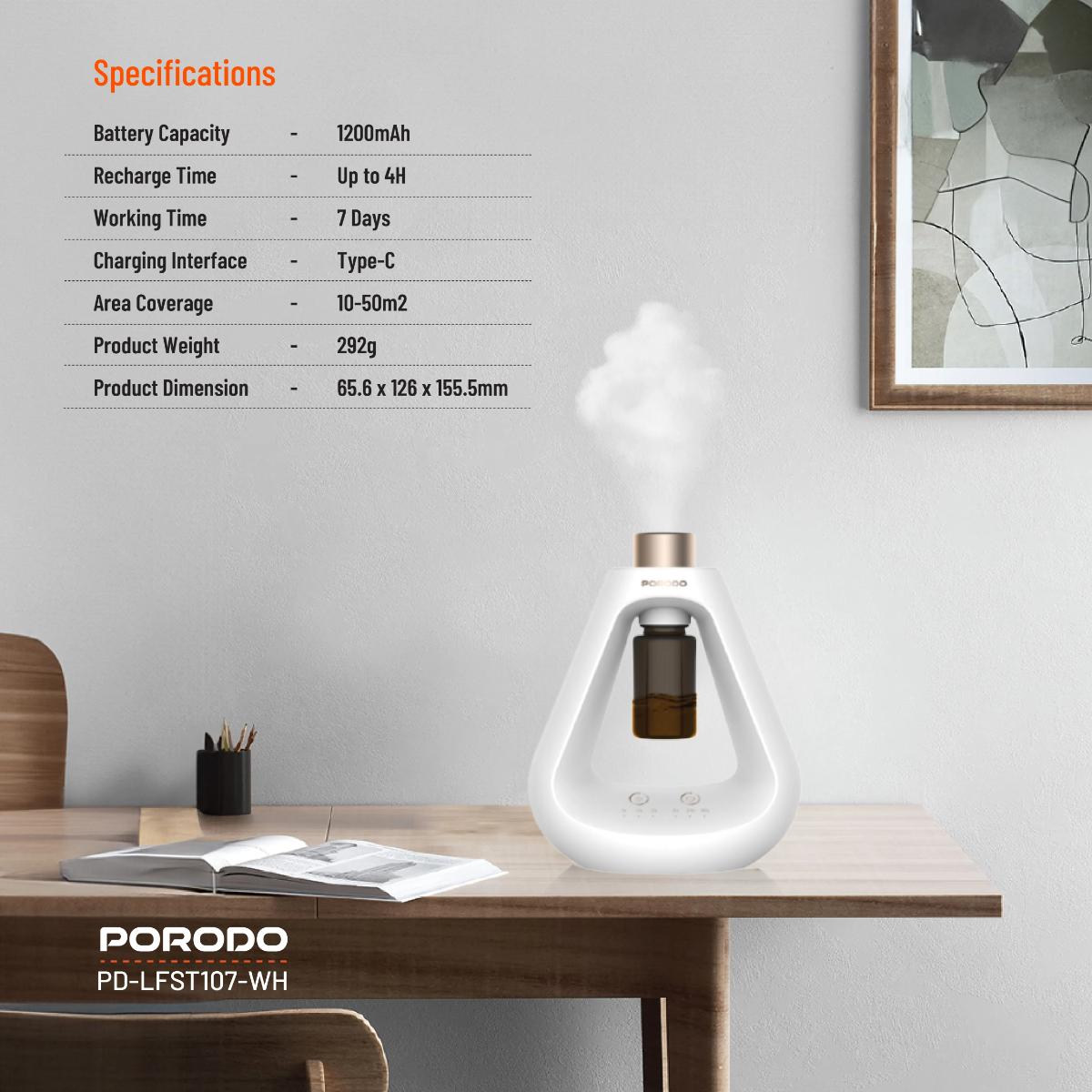 Porodo Lifestyle Aroma Sphere Waterless Diffuser