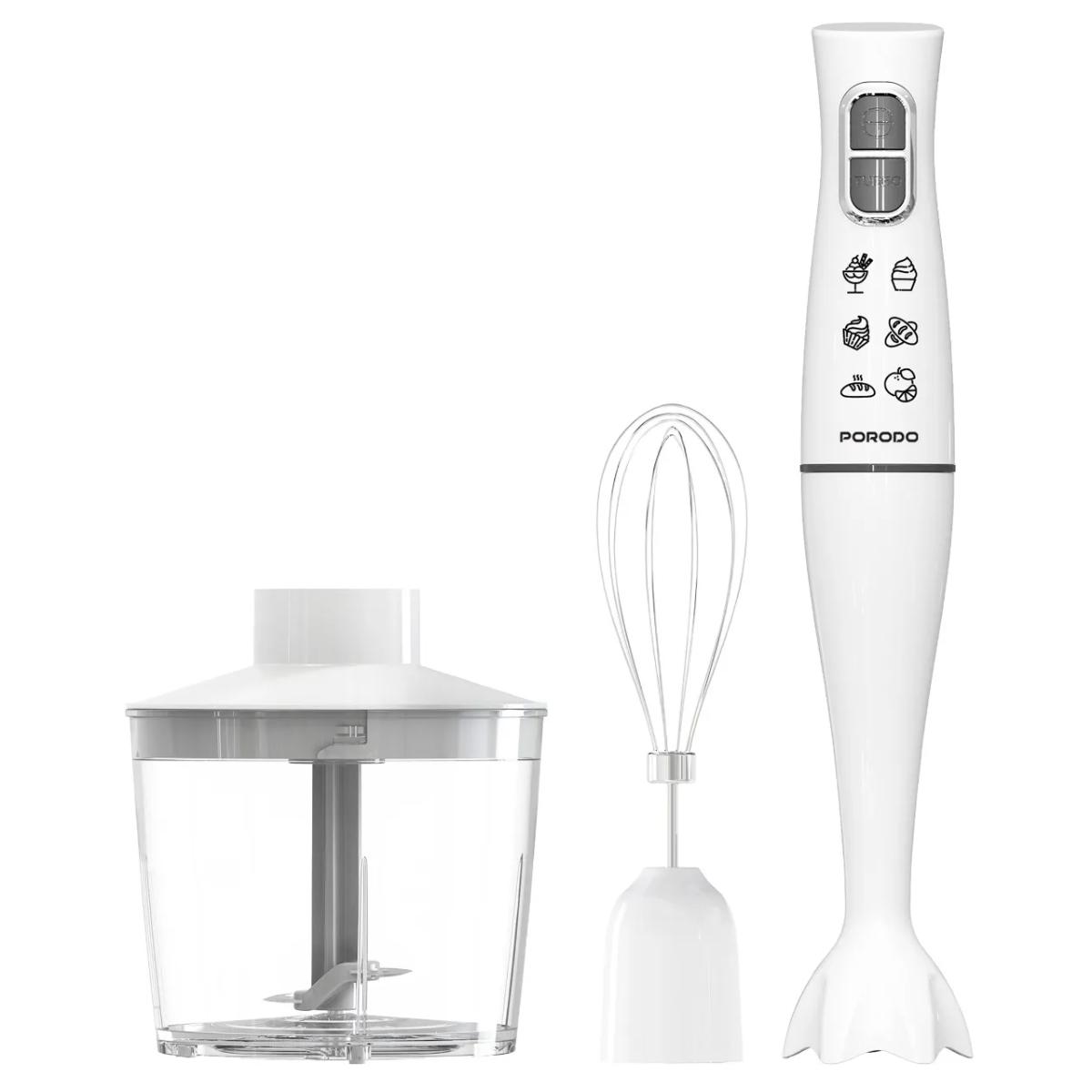 Porodo Lifestyle 3-in-1 Hand Blender & Food Chopper