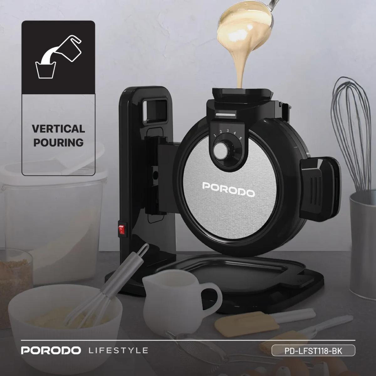 Porodo Lifestyle Vertical Waffle Maker