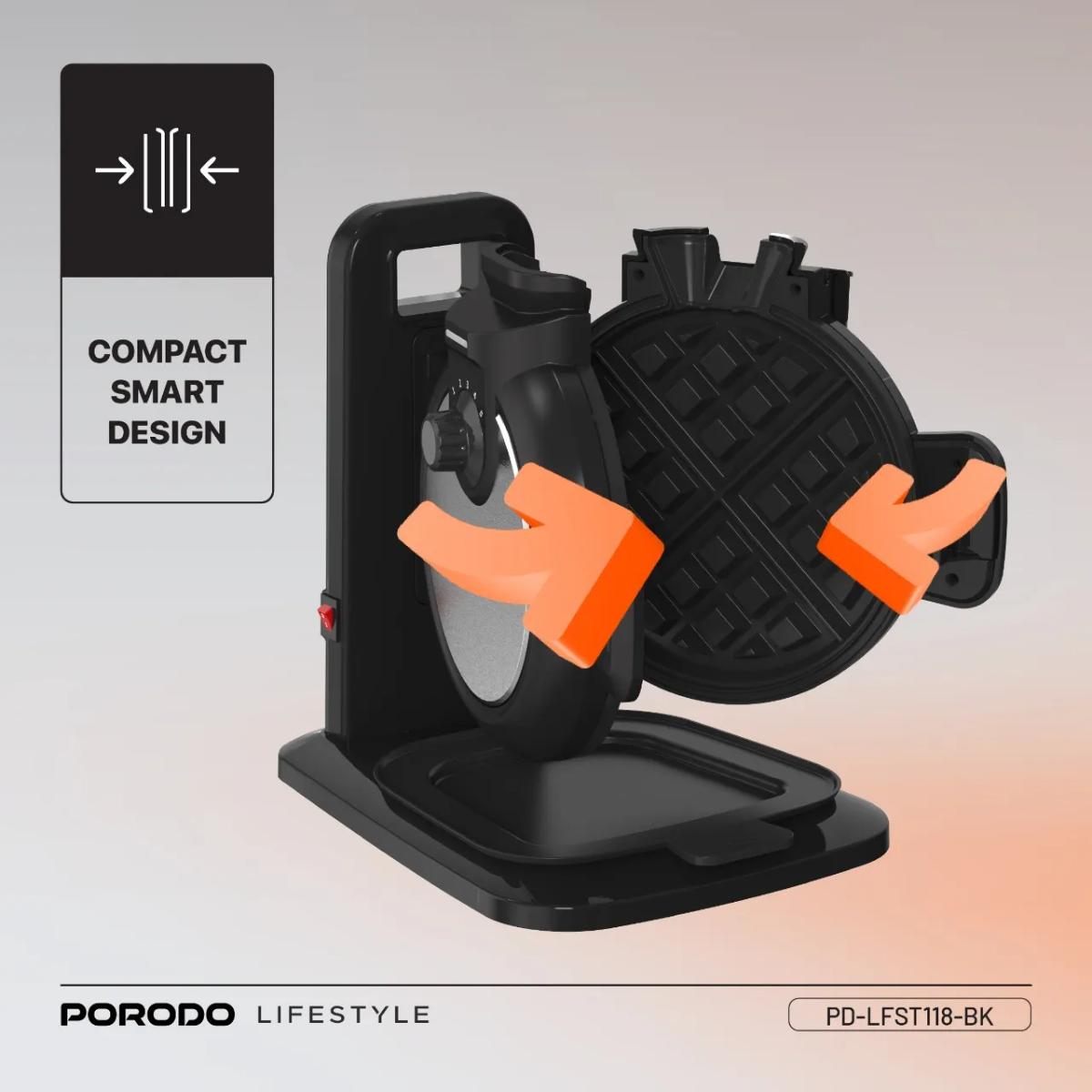 Porodo Lifestyle Vertical Waffle Maker
