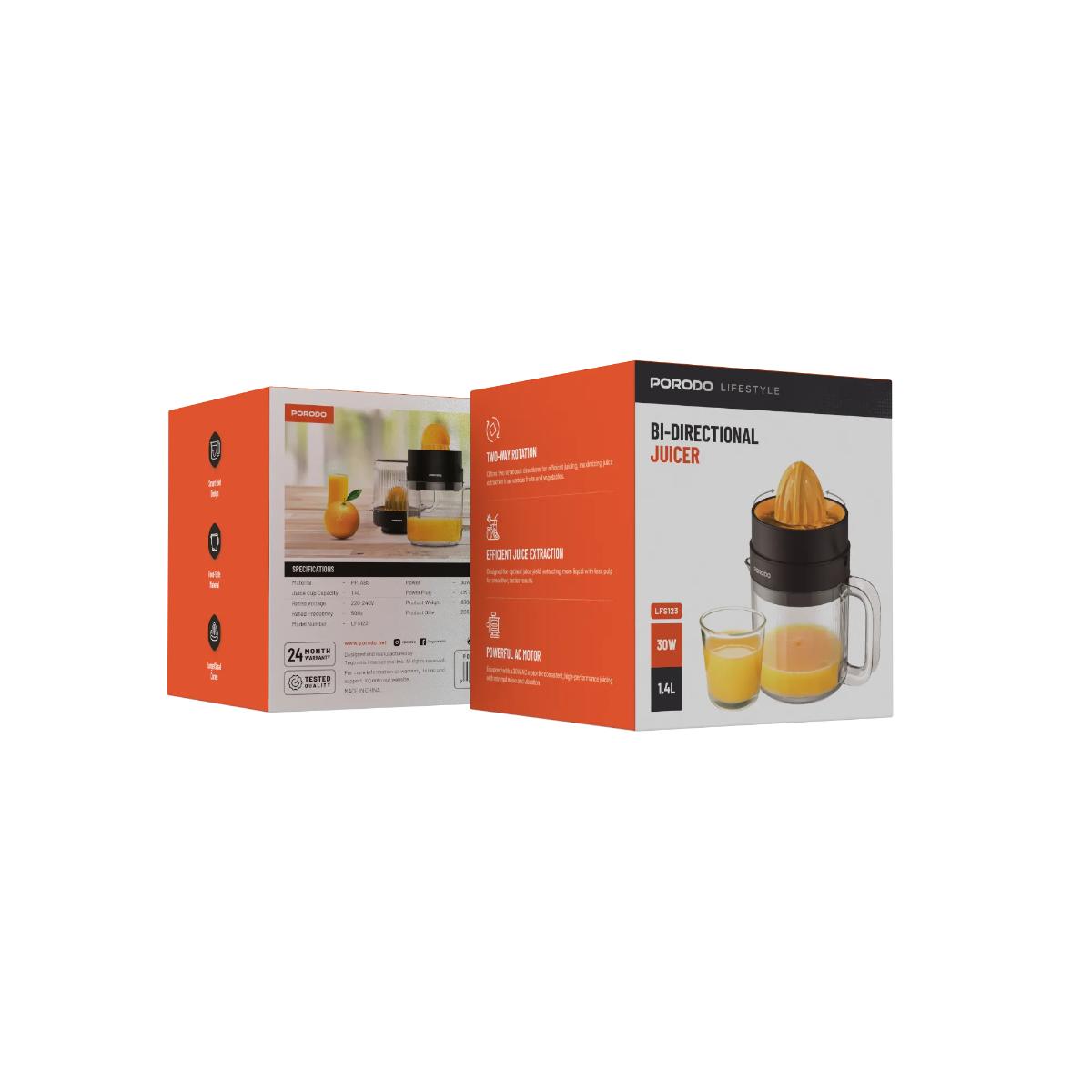 Porodo Lifestyle BI-Directional  Juicer
