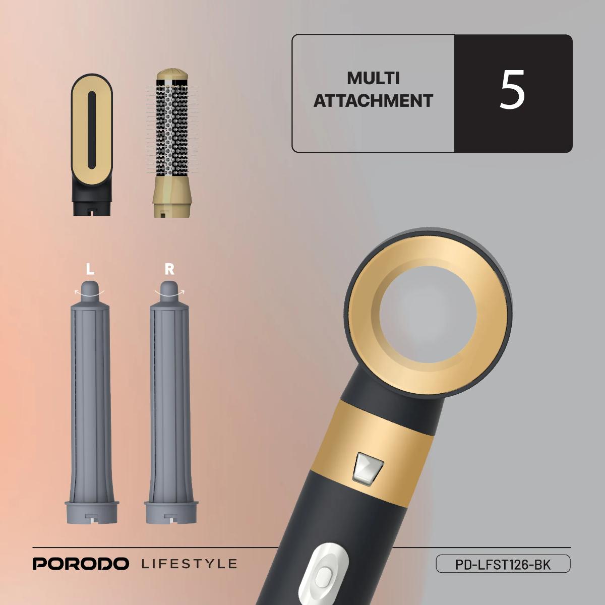 Porodo Lifestyle Multi-Styling Hair Dryer Set