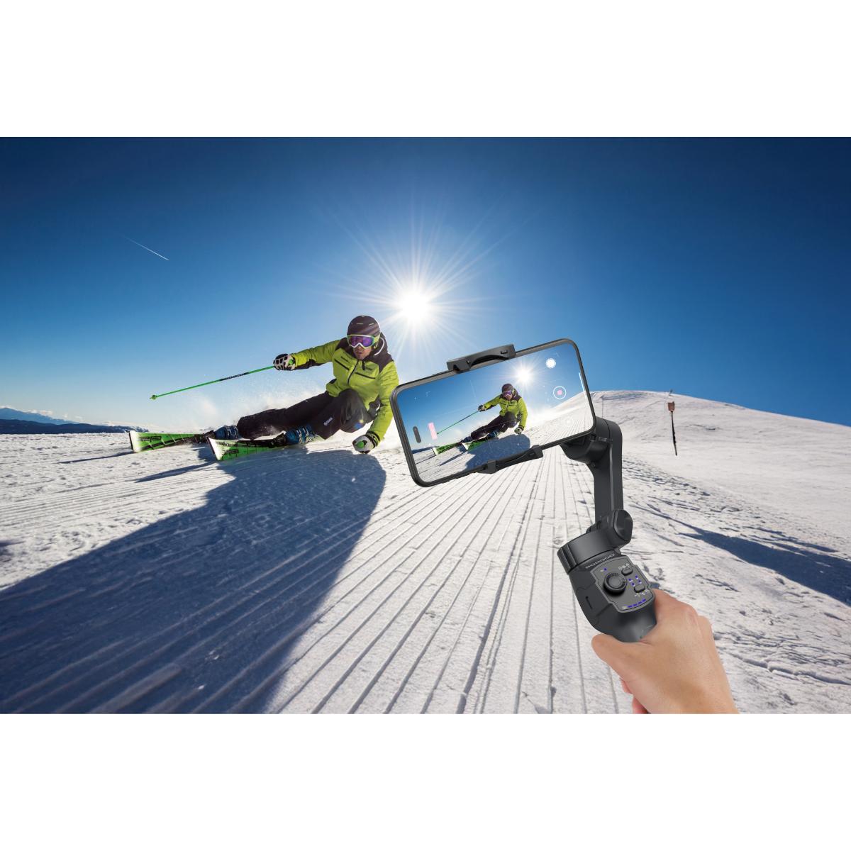 Porodo 3-Axis Gimbal Stabilizer Magnetic Fill Light