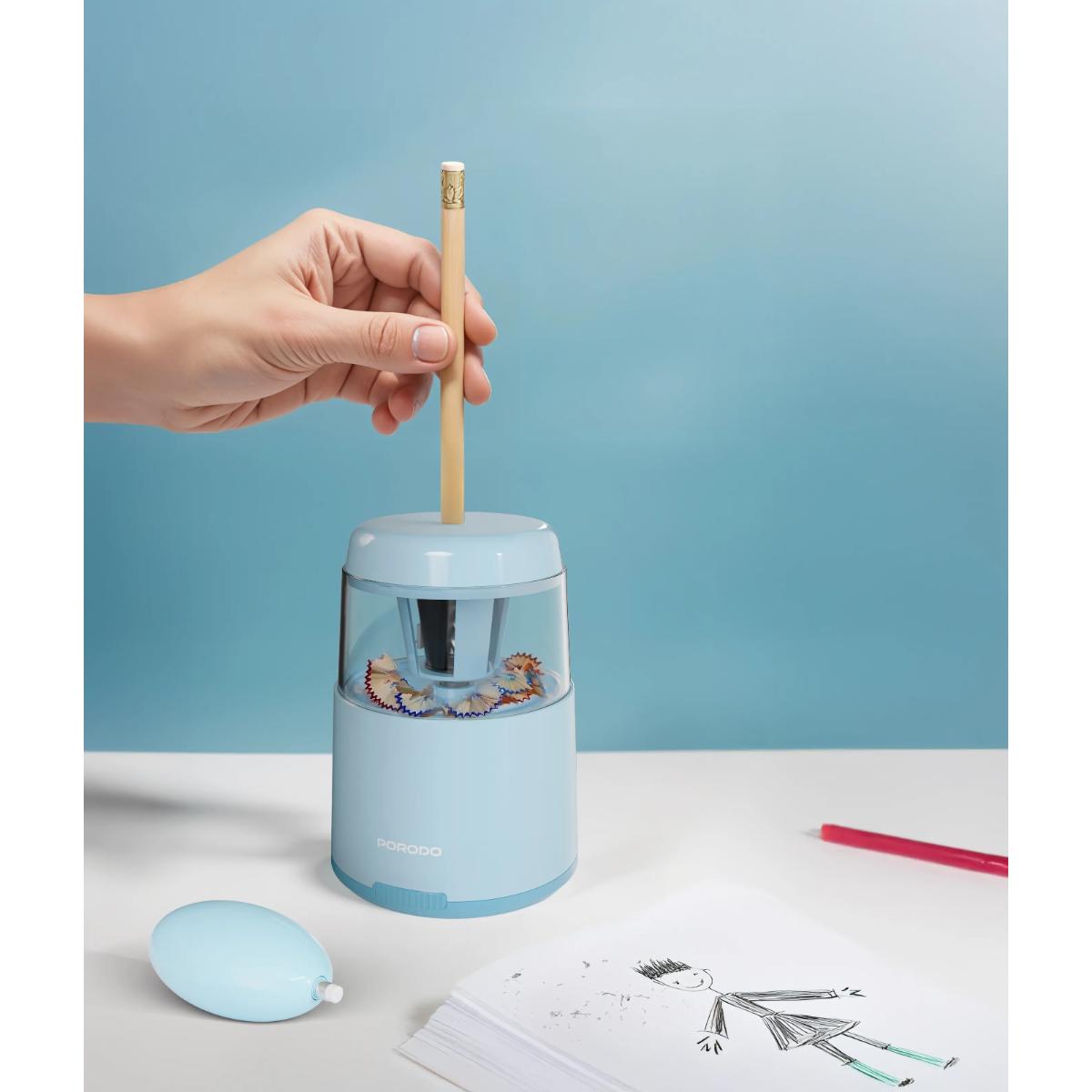 Porodo Kids Electric Sharpener & Vacuum Stationary Set