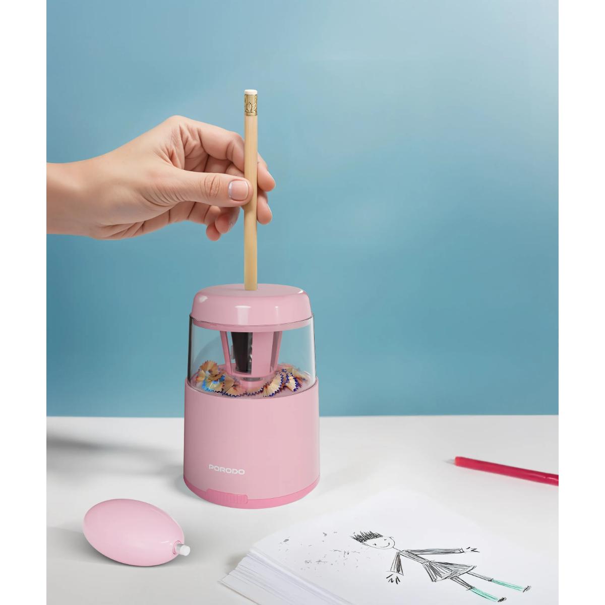 Porodo Kids Electric Sharpener & Vacuum Stationary Set