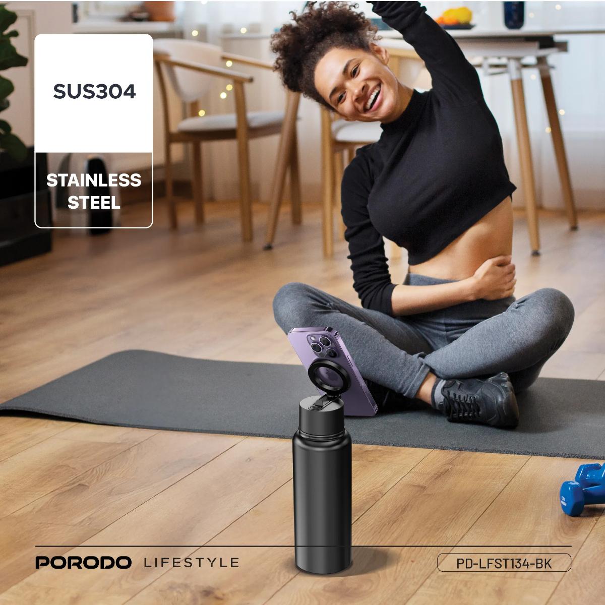 Porodo Lifestyle Magnetic Mount Water Bottle