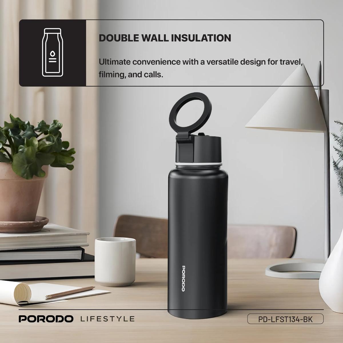 Porodo Lifestyle Magnetic Mount Water Bottle