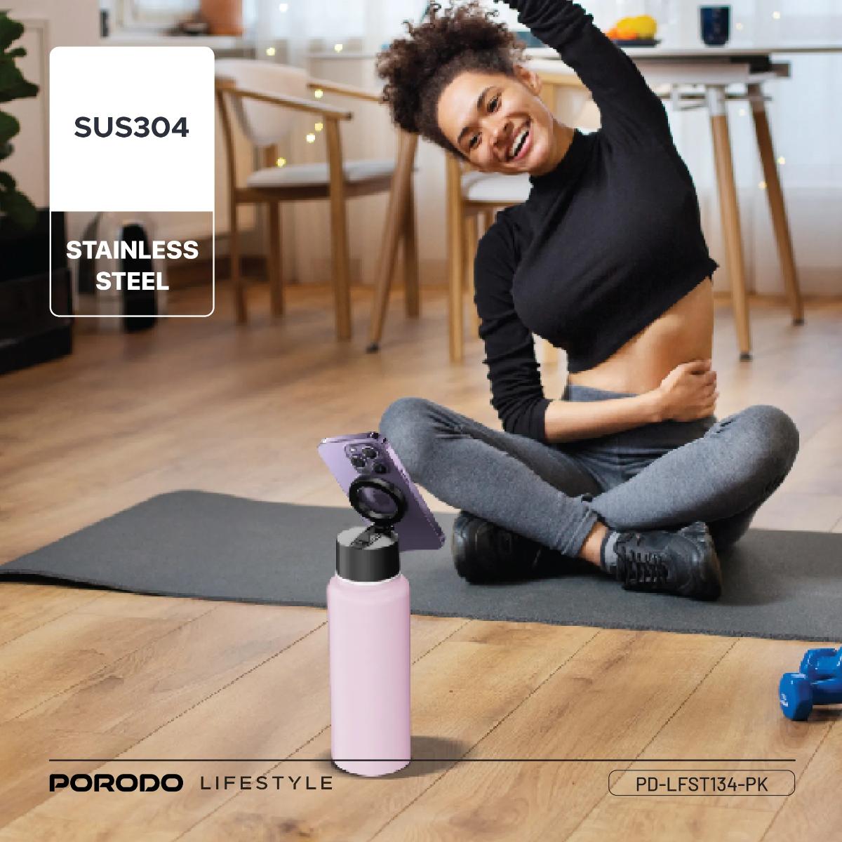 Porodo Lifestyle Magnetic Mount Water Bottle