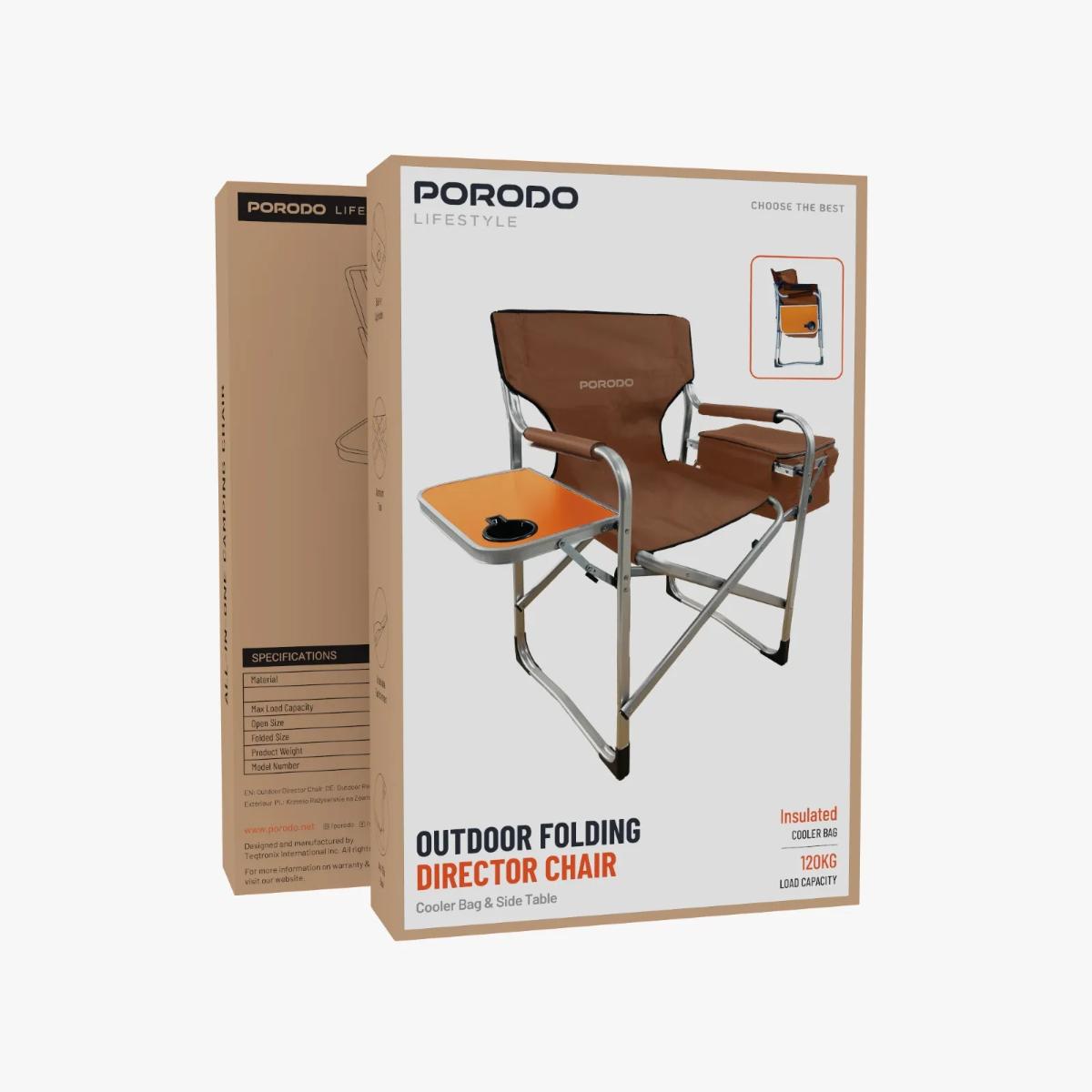 Porodo Lifestyle Outdoor Folding Director Chair