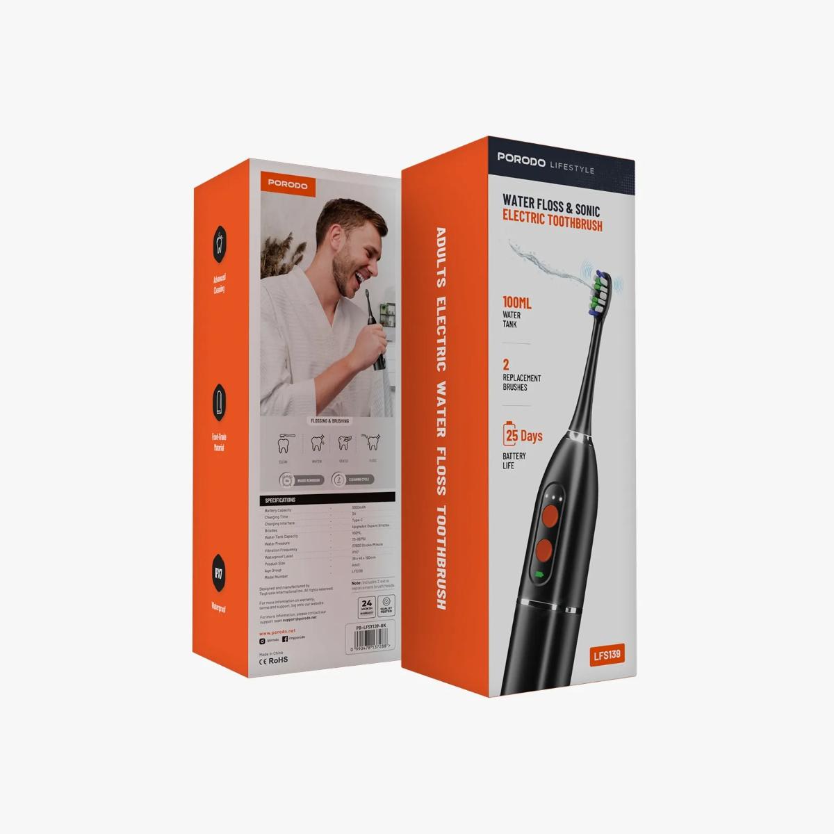 Porodo Lifestyle Water Floss  Toothbrush