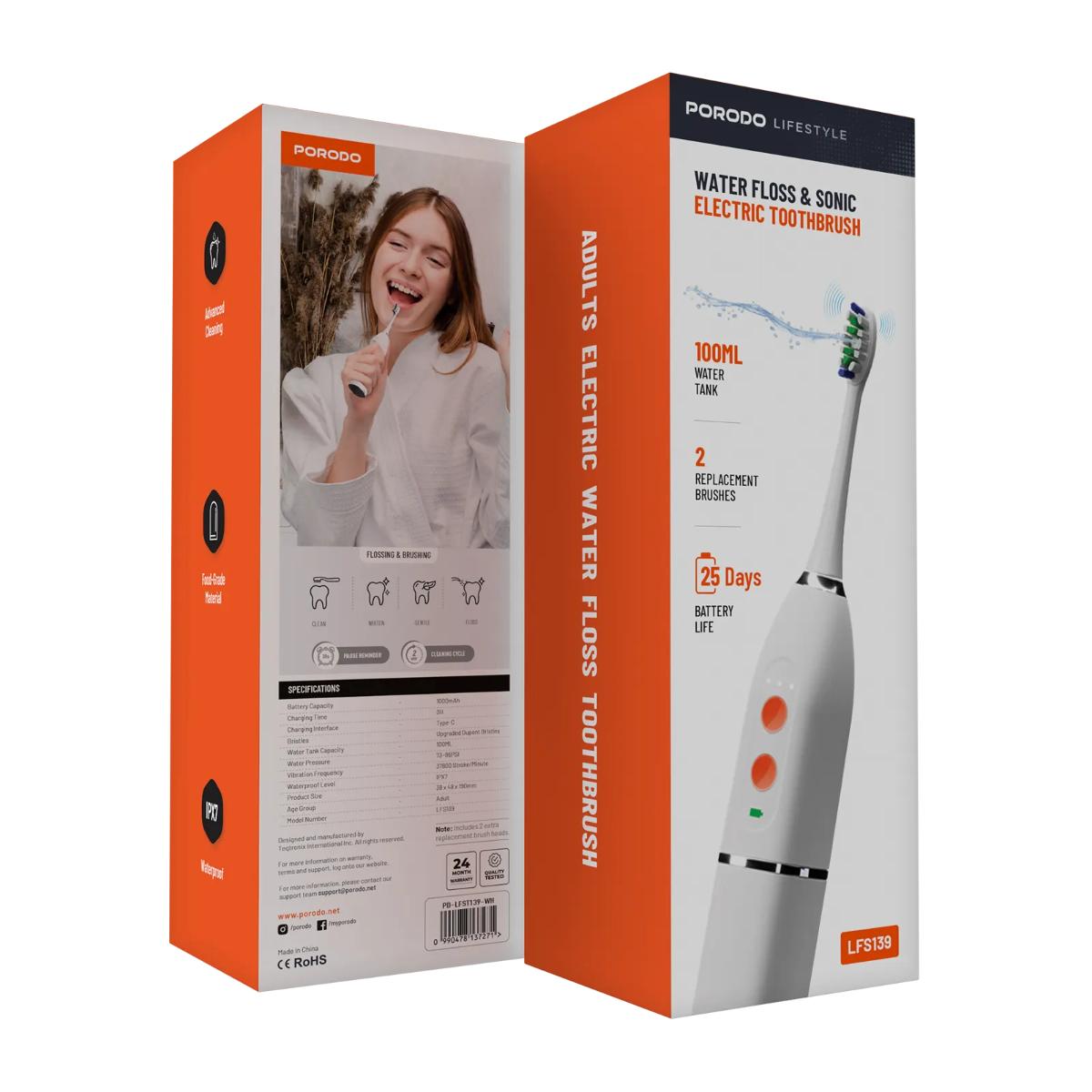 Porodo Lifestyle Water Floss  Toothbrush