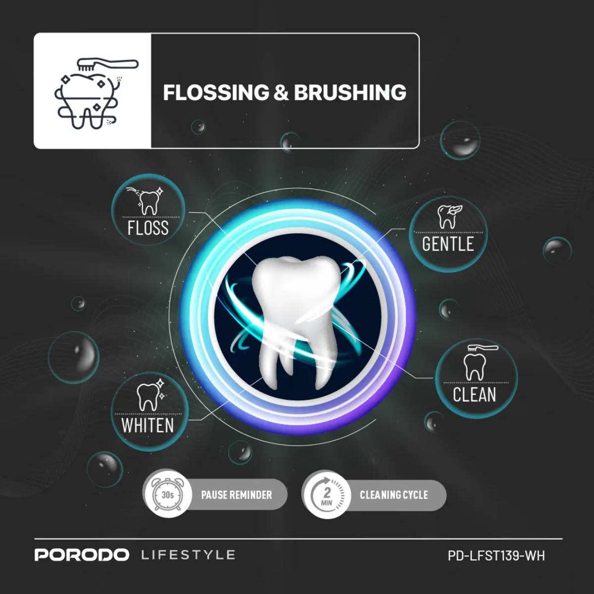 Porodo Lifestyle Water Floss  Toothbrush