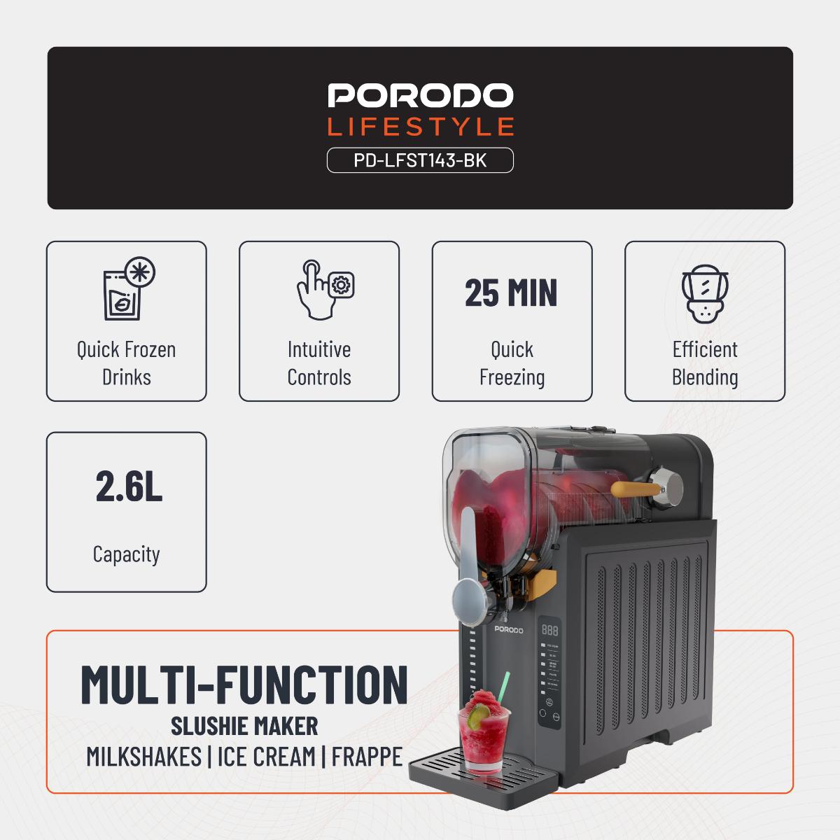 Porodo Lifestyle Multi-Function Slushie Maker